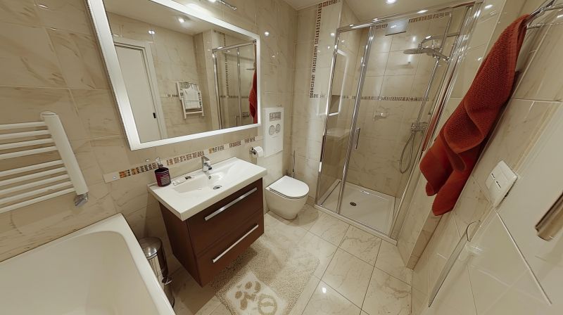 Completed Bathroom with Elegant Fixtures
